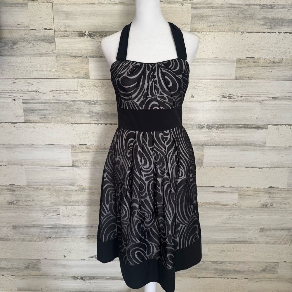 White House Black Market Black Halter Dress